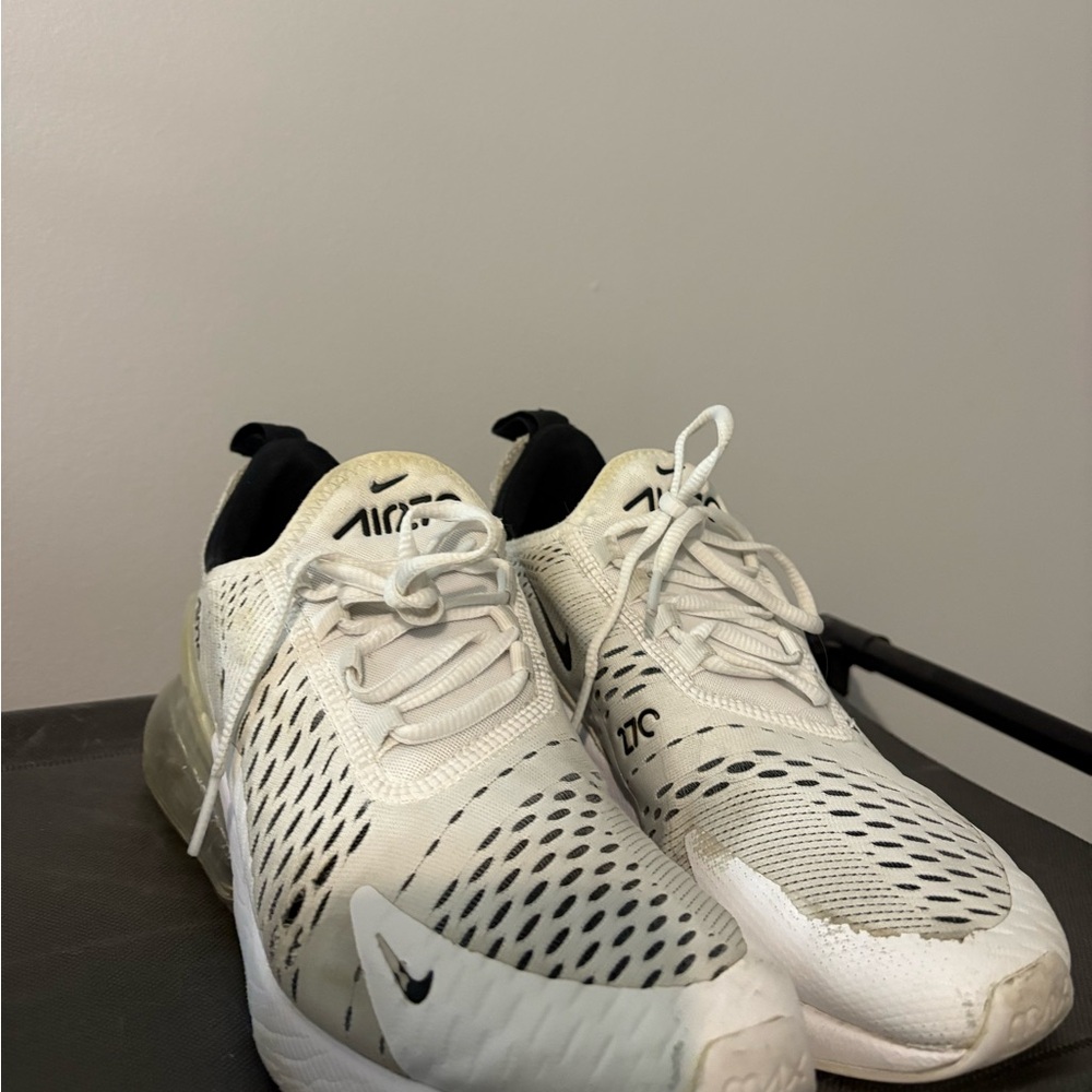 Nike Air Max 270 Cream and Black Sneakers